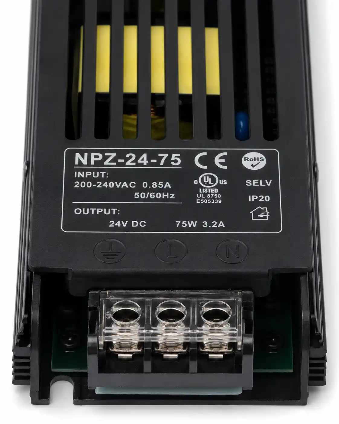 Ochranné funkce LED napájecího zdroje 24V 75W přetížení zkrat hiccup mode auto-recovery pro LED pásky